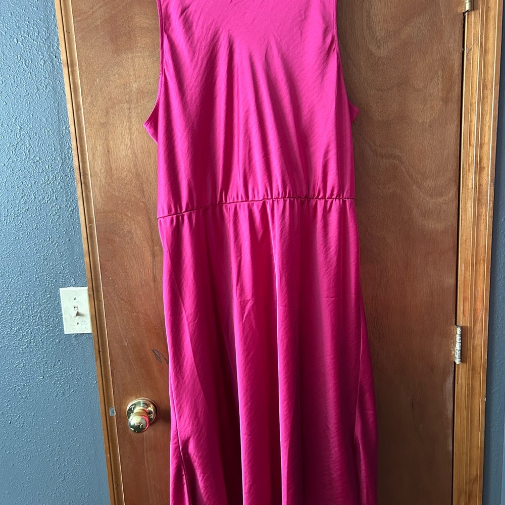 Ava & Viv Pink Midi Dress - Picture 4 of 5